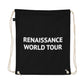 RENAISSANCE WORLD TOUR Organic Cotton Drawstring Bag