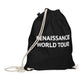 RENAISSANCE WORLD TOUR Organic Cotton Drawstring Bag