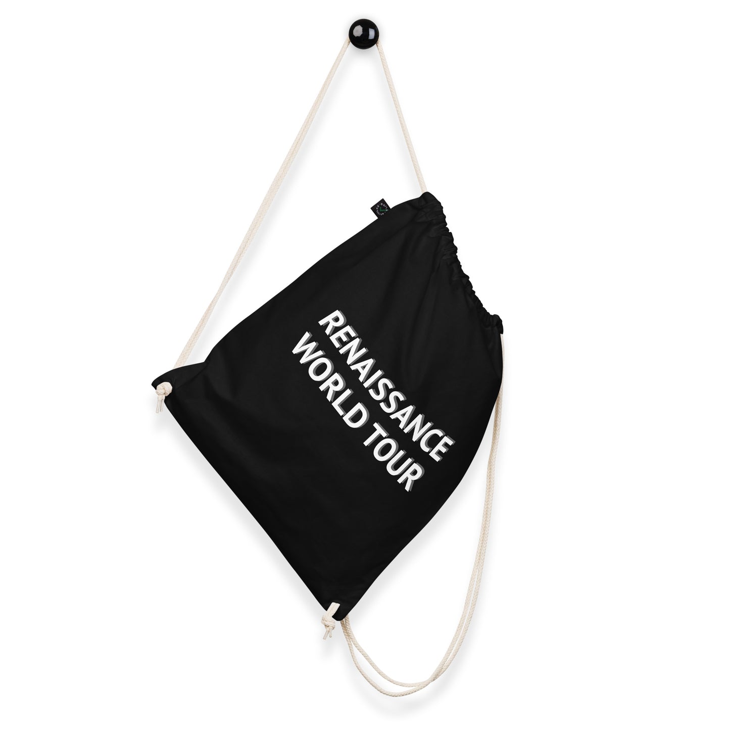 RENAISSANCE WORLD TOUR Organic Cotton Drawstring Bag