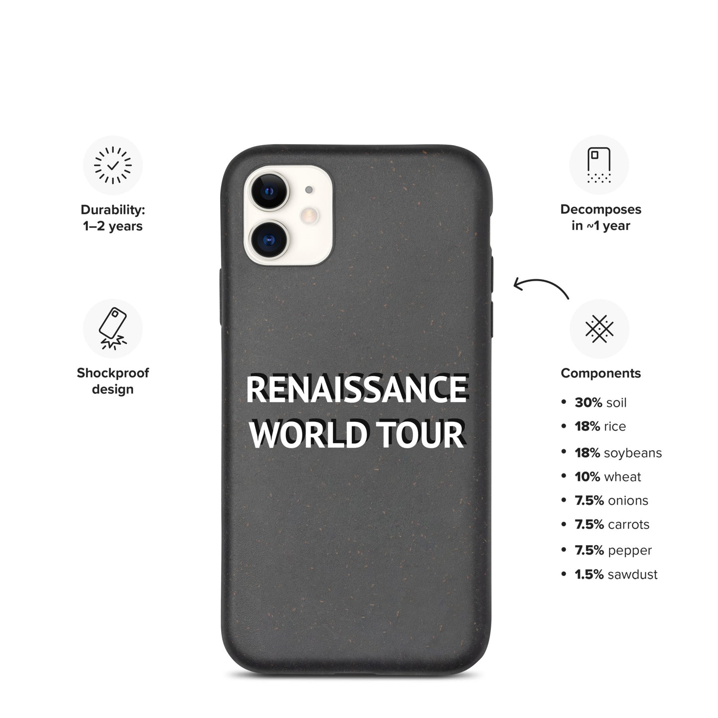 RENAISSANCE WORLD TOUR Spotted iPhone Case