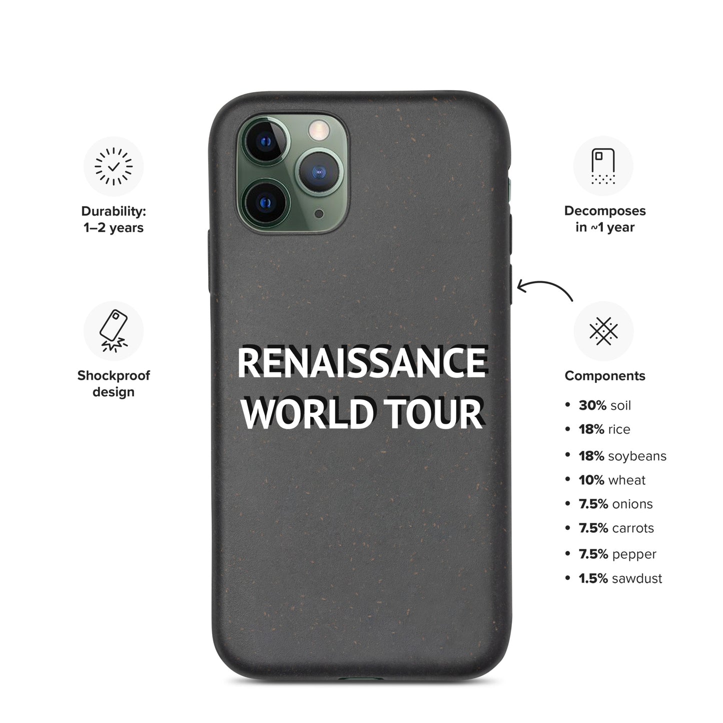 RENAISSANCE WORLD TOUR Spotted iPhone Case