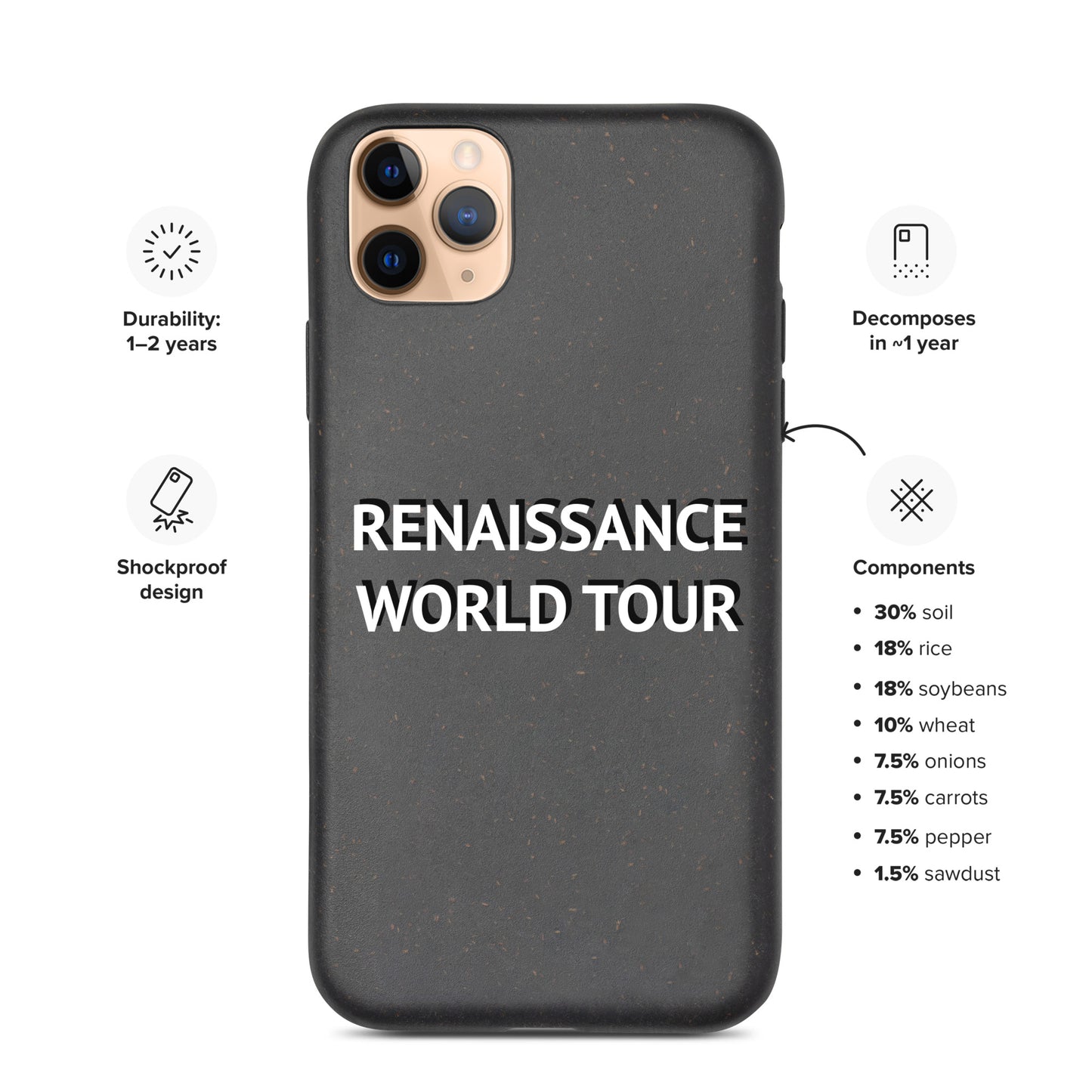 RENAISSANCE WORLD TOUR Spotted iPhone Case