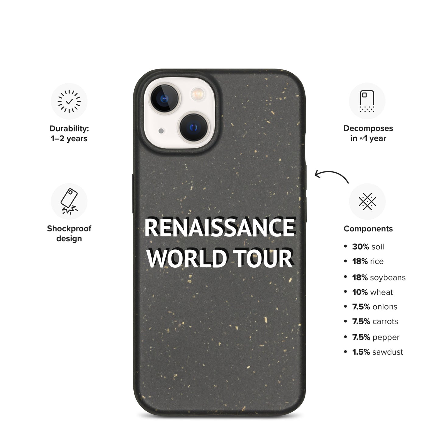 RENAISSANCE WORLD TOUR Spotted iPhone Case