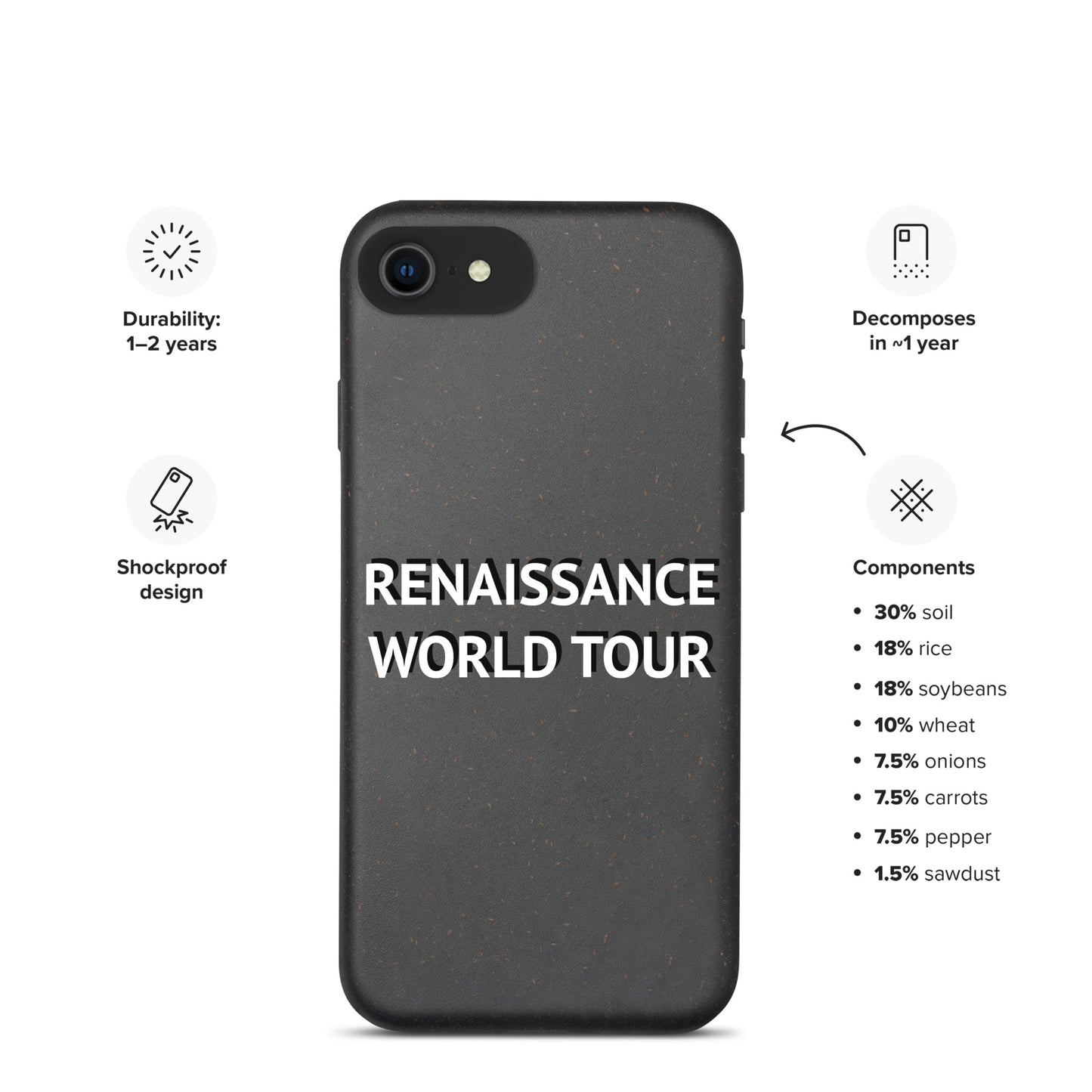 RENAISSANCE WORLD TOUR Spotted iPhone Case