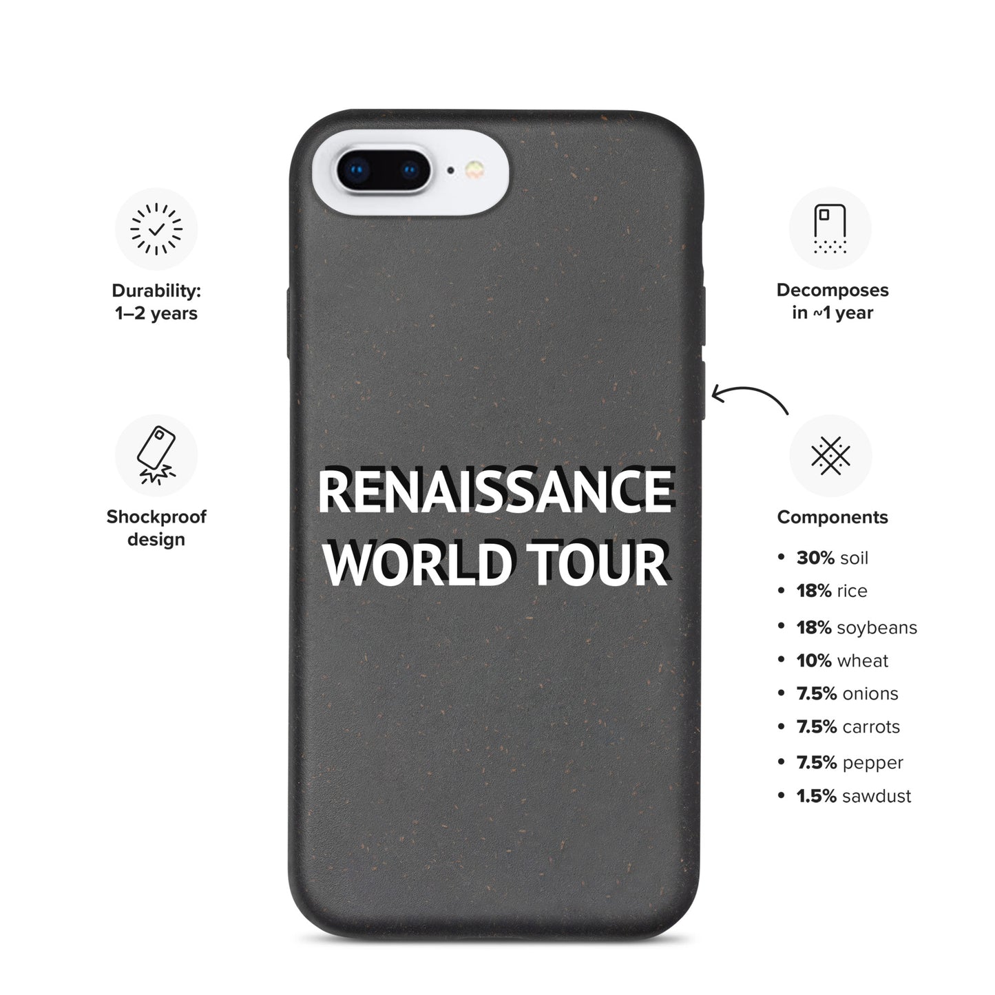 RENAISSANCE WORLD TOUR Spotted iPhone Case