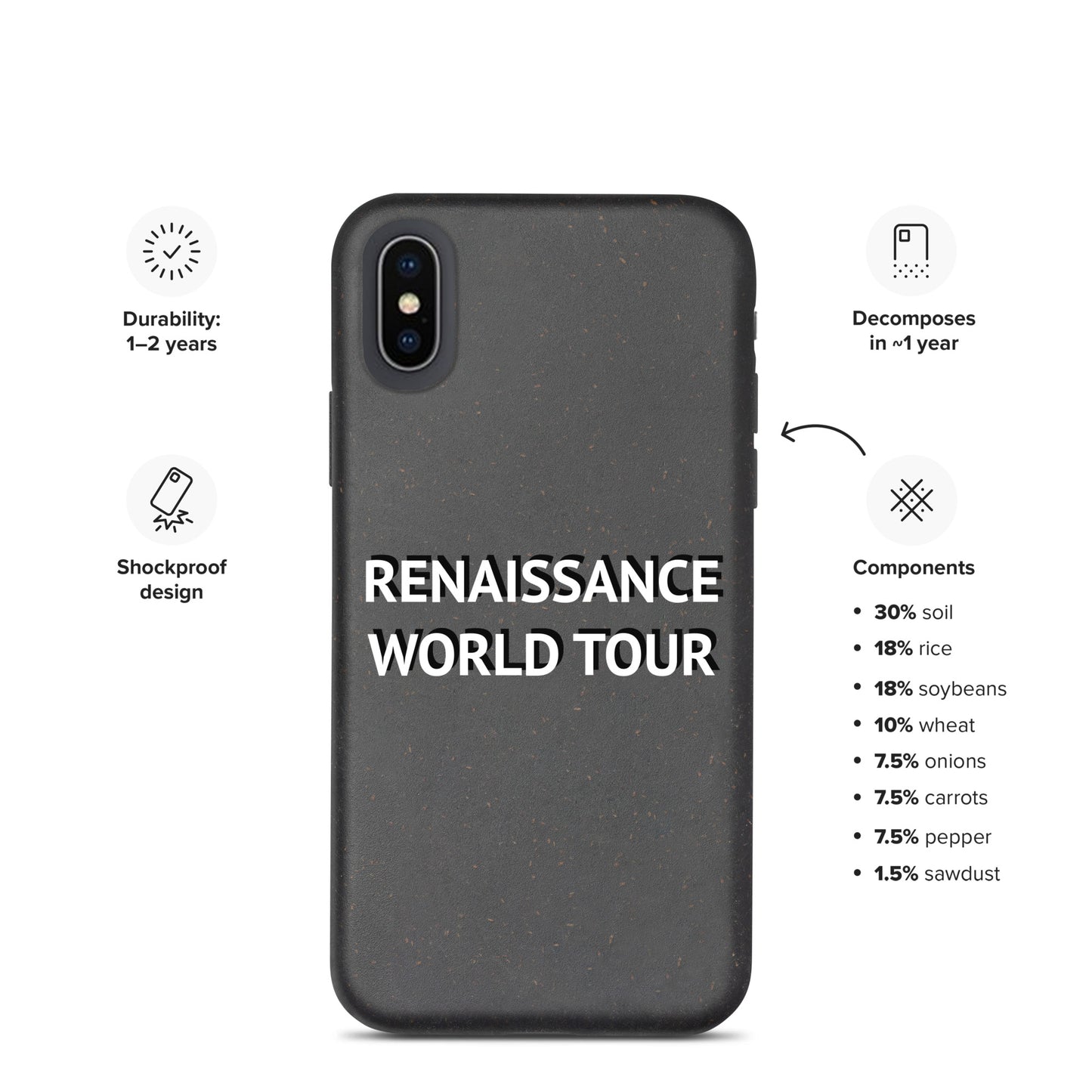 RENAISSANCE WORLD TOUR Spotted iPhone Case