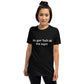 Black unisex t-shirt CUFF IT