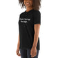 Black unisex t-shirt CUFF IT