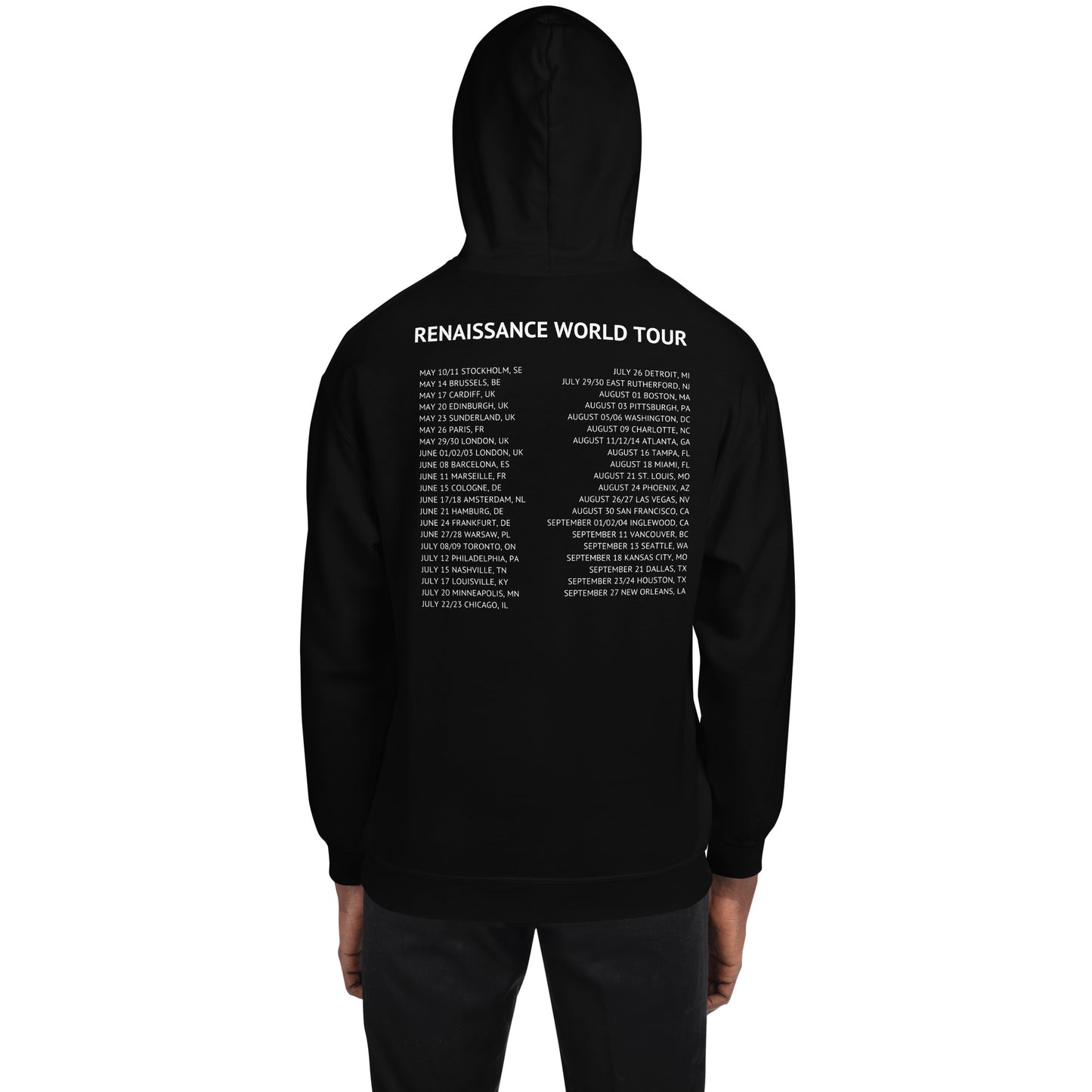 RENAISSANCE WORLD TOUR Embroidered Unisex Hoodie