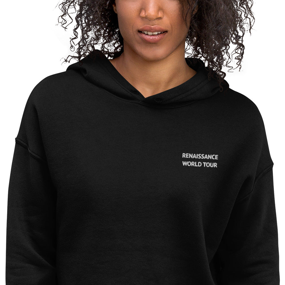 RENAISSANCE WORLD TOUR Embroidered Crop-Top Hoodie