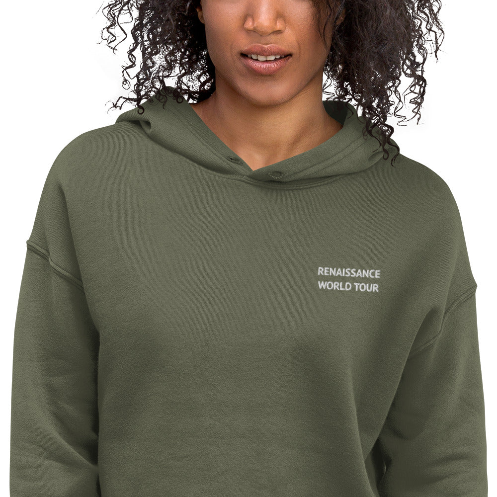 RENAISSANCE WORLD TOUR Embroidered Crop-Top Hoodie